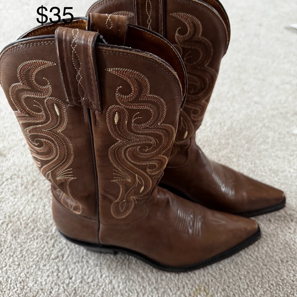Brown Western Cowboy Boots